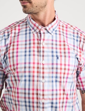 Camisa casual Dioro de algodón manga corta para hombre