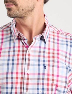 Camisa casual Dioro de algodón manga corta para hombre