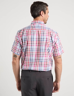 Camisa casual Dioro de algodón manga corta para hombre