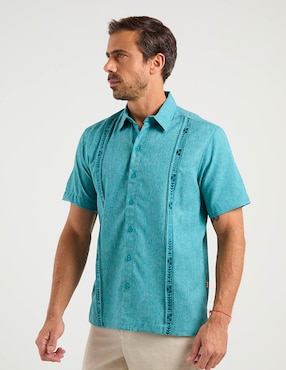 Guayabera manga corta Costavana para hombre