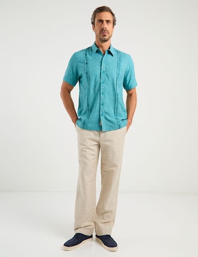 Guayabera manga corta Costavana para hombre