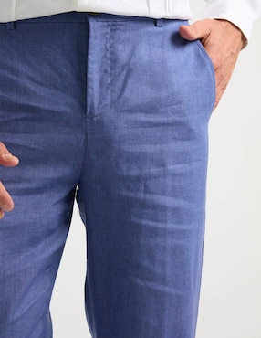 Pantalón de vestir slim Ábito de lino para hombre