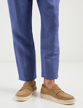 Pantalón de vestir slim Ábito de lino para hombre