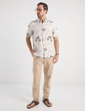 Camisa casual Costavana manga corta para hombre