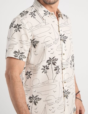 Camisa casual Costavana manga corta para hombre