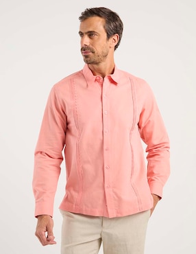 Guayabera manga larga Costavana para hombre