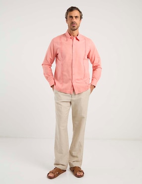 Guayabera manga larga Costavana para hombre