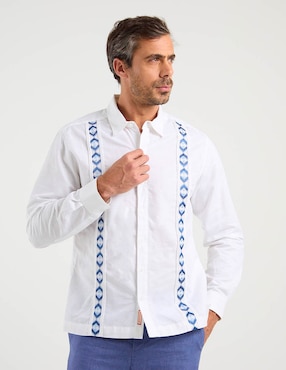 Guayabera manga larga Costavana para hombre