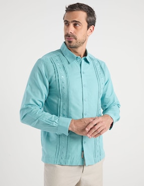 Guayabera manga larga Costavana para hombre
