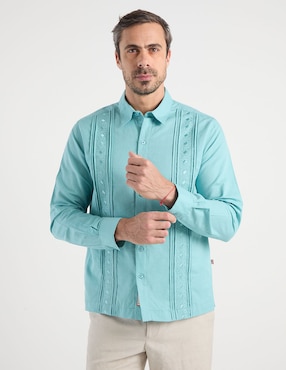 Guayabera manga larga Costavana para hombre