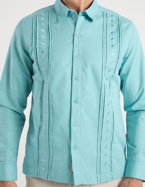 Guayabera manga larga Costavana para hombre