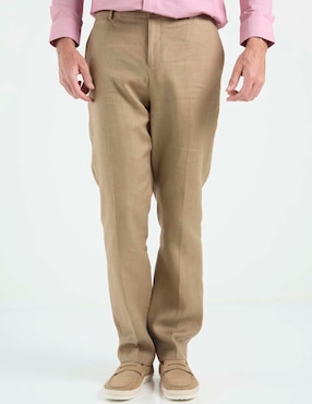 Pantalón de vestir slim Ábito de lino para hombre