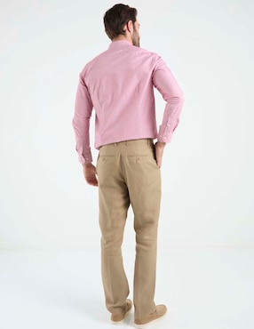 Pantalón de vestir slim Ábito de lino para hombre