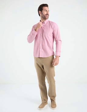 Pantalón de vestir slim Ábito de lino para hombre