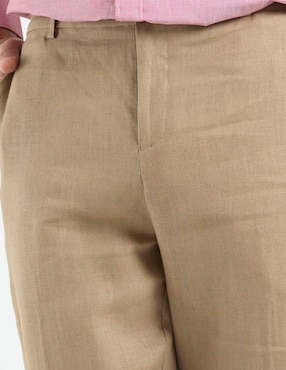 Pantalón de vestir slim Ábito de lino para hombre