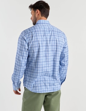 Camisa casual Haggar manga larga para hombre