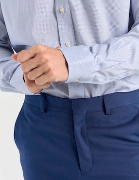 Camisa casual Haggar manga larga para hombre