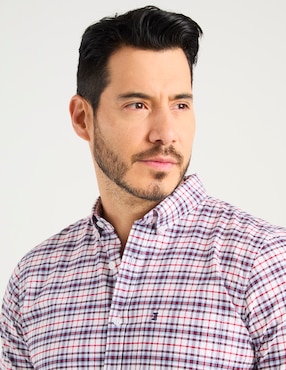 Camisa casual Dioro de algodón manga corta para hombre