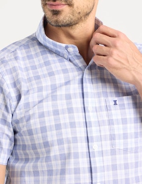 Camisa casual Dioro de algodón manga corta para hombre