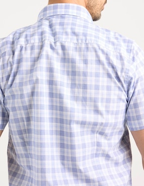 Camisa casual Dioro de algodón manga corta para hombre