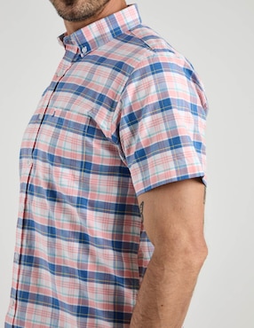Camisa casual Dioro de algodón manga corta para hombre