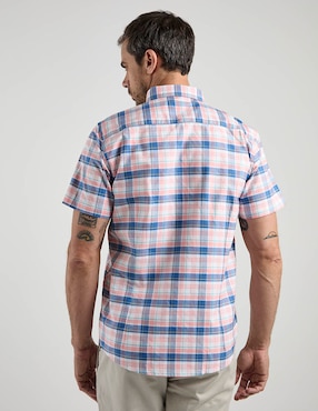 Camisa casual Dioro de algodón manga corta para hombre