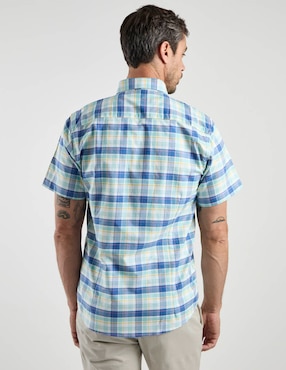 Camisa casual Dioro de algodón manga corta para hombre