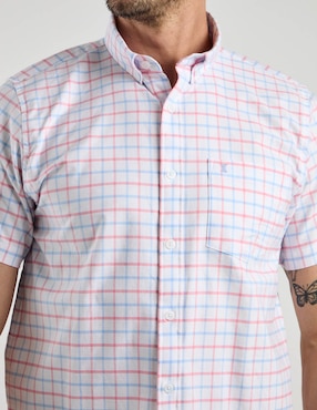 Camisa casual Dioro de algodón manga corta para hombre