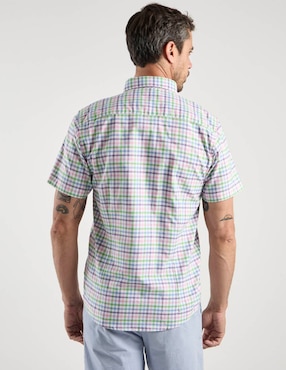 Camisa casual Dioro de algodón manga corta para hombre
