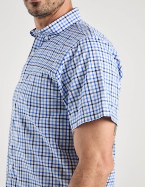 Camisa casual Dioro de algodón manga corta para hombre