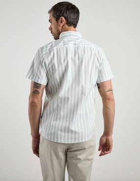 Camisa casual Dioro de algodón manga corta para hombre