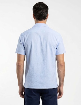 Camisa casual Dioro de algodón manga corta para hombre