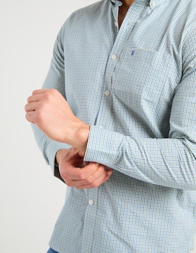 Camisa casual Dioro de algodón manga larga para hombre