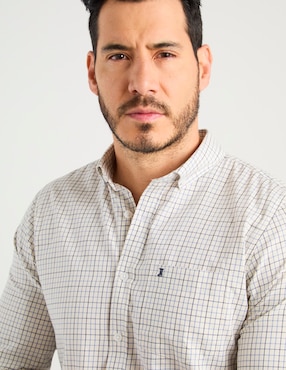 Camisa casual Dioro algodón manga larga para hombre