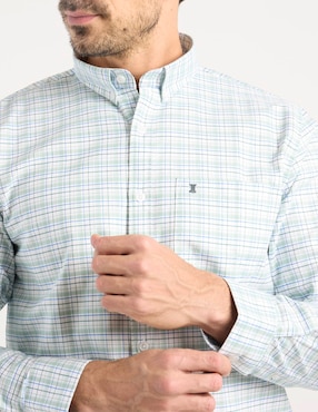 Camisa casual Dioro de algodón manga larga para hombre