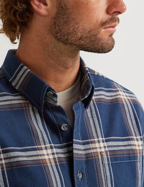 Camisa casual Eddie Bauer de algodón manga larga para hombre