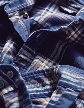 Camisa casual Eddie Bauer de algodón manga larga para hombre