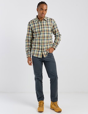 Camisa casual Eddie Bauer de algodón manga larga para hombre