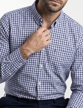 Camisa casual Dioro de algodón manga larga para hombre