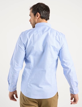 Camisa casual Dioro de algodón manga larga para hombre