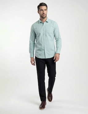 Camisa casual Dioro de algodón manga larga para hombre