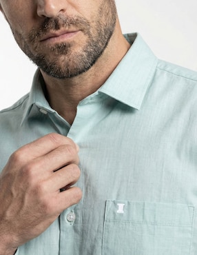 Camisa casual Dioro de algodón manga larga para hombre