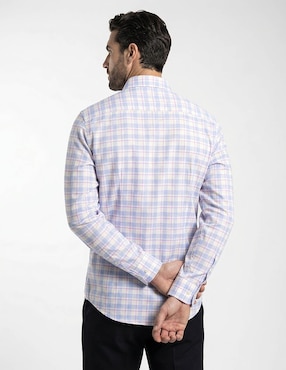 Camisa casual Dioro de algodón manga larga para hombre