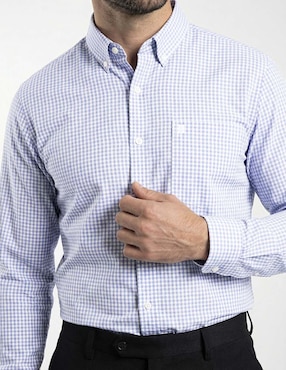 Camisa casual Dioro de algodón manga larga para hombre