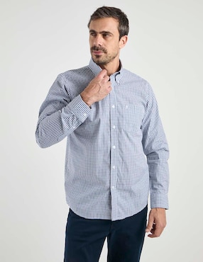 Camisa casual Dioro de algodón manga larga para hombre
