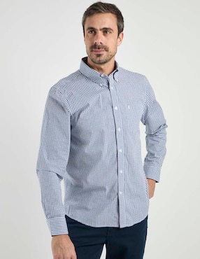Camisa casual Dioro de algodón manga larga para hombre