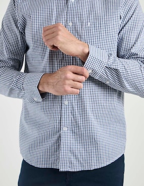 Camisa casual Dioro de algodón manga larga para hombre