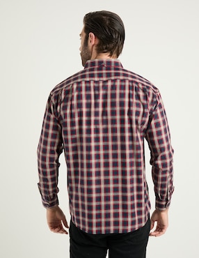 Camisa casual Cavalatti de algodón manga larga para hombre