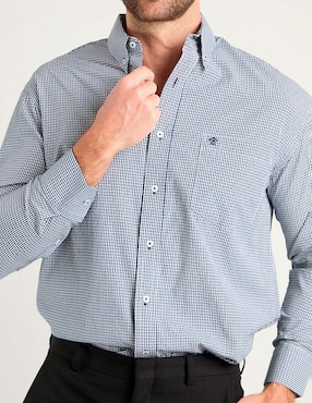 Camisa casual Cavalatty de algodón manga larga para hombre
