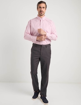 Camisa casual Cavalatti manga larga para hombre